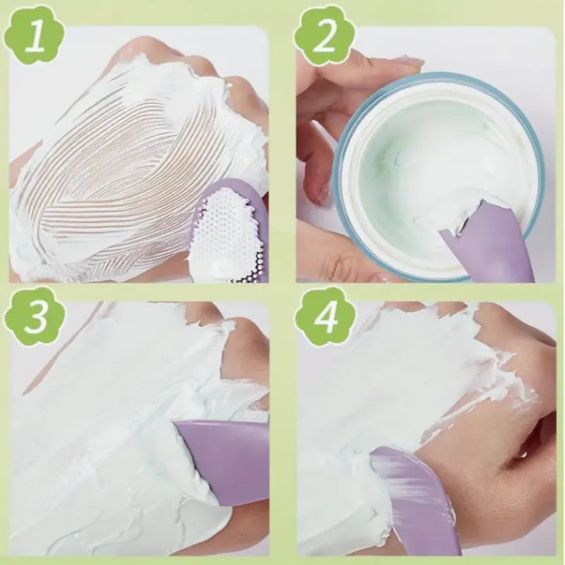 Double Head Silicone Face Care Brush